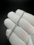 7" 14k White Gold 4.5ctw VS/VVS Lab Diamond Tennis Bracelet 2.8mm 4.2g