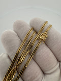 16" 10k Yellow Gold Cuban 3mm 11.3g