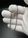 7" 14k White Gold 4.5ctw VS/VVS Lab Diamond Tennis Bracelet 2.8mm 4.2g