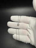 16-18" Adj Silver Cable – 1ct Round VS/VVS Lab Diamond Solitaire Pendant 1.6g