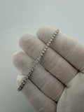7" 14k White Gold 4.5ctw VS/VVS Lab Diamond Tennis Bracelet 2.8mm 4.2g