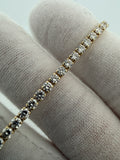 7" 14k Yellow Gold 4.5ctw VS/VVS Lab Diamond Tennis Bracelet 2.8mm 3.9g