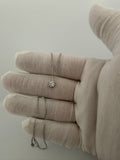 16-18" Adj Silver Cable – 1/2ct Round VS/VVS Lab Diamond Solitaire Pendant 1.6g