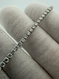 7" 14k White Gold 4.5ctw VS/VVS Lab Diamond Tennis Bracelet 2.8mm 4.2g
