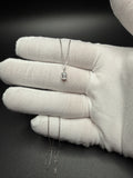 16-18" Adj Silver Cable – 1/2ct Emerald Shape VS/VVS Lab Diamond Solitaire Pendant 1.6g