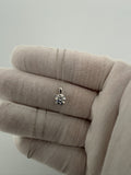 18" 14k White Gold Chain & 1ct E-F VS/VVS Lab Diamond Solitaire Pendant 1.1g