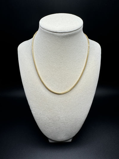 16" 14k Yellow Gold Foxtail Franco Chain 2.5mm 5.56g