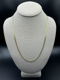 22" 14k Yellow Gold Diamond Cut Valentino 3.2mm 11.64g