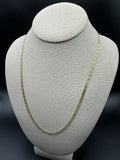 22" 14k Yellow Gold Diamond Cut Valentino 3.2mm 11.64g