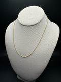 18" 14k Yellow Gold Franco Chain 1mm 3.75g