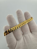 8" 14k Yellow Gold Curb Link Bracelet 8mm 11.5g