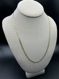 22" 14k Yellow Gold Diamond Cut Valentino 3.2mm 11.64g