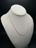 18" 14k Yellow Gold Franco Chain 1mm 3.75g