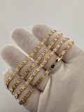 22" 14k Yellow Gold Diamond Cut Valentino 3.2mm 11.64g