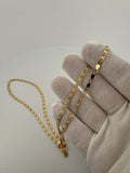 22" 14k Yellow Gold Diamond Cut Valentino 3.2mm 11.64g