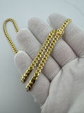 20" 10k Yellow Gold Cuban 5mm 34.0g