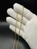 24" 14k Yellow Gold Franco 2.5mm 22.74g