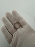 Size 7 14k White Gold 3mm Band 3.0g