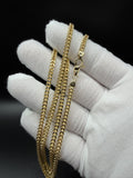 22" 14k Yellow Gold Foxtail Franco 3.5mm 14.0g