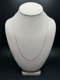 22" 14k White Gold Herme$ Link 1.5mm 3.04g