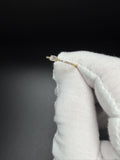 Size 7 10k Yellow Gold 1/4ctw Oval Lab Diamond Ring 1.4g