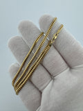 18" 14k Yellow Gold Cuban 2.5mm 10.0g