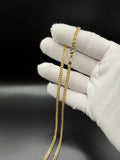 22" 14k Yellow Gold Foxtail Franco 3.5mm 14.0g