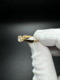 Size 7 14k Yellow Gold 1.49ctw Lab Diamond Engagement Ring 1.15ct E-F VS1 GSI Certified Round Lab Diamond Center & .34ctw Lab Diamonds on Band and Hidden Halo 3.4g