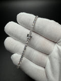T18 — 7" 14k White Gold 5ctw+ F VS1 Lab Diamond Tennis Bracelet Bundle