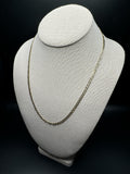 20" 14k Yellow Gold Diamond Cut Mariner 3mm 6.64g