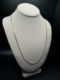 24" 14k Yellow Gold Cuban 2.5mm 12.1g