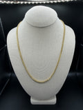 22" 14k Yellow Gold Foxtail Franco 3.5mm 14.0g
