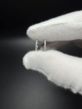 10mm 14k White Gold 1/10ctw Natural Diamond Huggies .84g