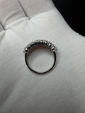 Size 7 14k White Gold 3ctw E-F VS/VVS Lab Diamond 3 Row Fashion Ring 4.35g