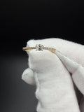 Size 7 10k Yellow Gold 1/4ctw Oval Lab Diamond Ring 1.4g