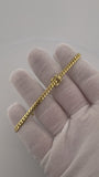 8" 14k Yellow Gold Cuban Link Bracelet 4mm 10.7g