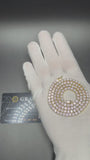 4mm Moissanite Tennis Chain, 36.34ctw D VVS1, Gold over 925 Silver, 20" (28g)
