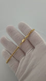 8" 14K Yellow Gold Rounded Box 3.5mm 5.8g