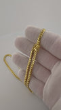 18" 14k Yellow Gold Cuban Link Chain 4mm 22.65g