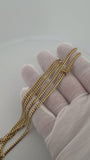 26" 14K Yellow Gold Cuban 3mm 21.8g