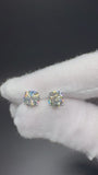 14k White Gold 3ctw VS/VVS Lab Diamond Studs