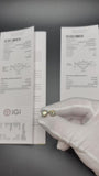 5ctw IGI certified lab diamond stud earrings, E-G VS2+, 14K yellow gold, push backs – Ott Family Jewelry (video 2)