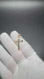 1.5" 14K yellow gold round cross pendant, 1.35g – Ott Family Jewelry (7)