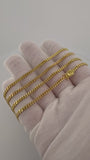 26" 14k Yellow Gold Cuban Link Chain 3mm 19.26g