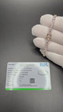 7" 14K Yellow Gold 10.04ctw E-F VS Lab Diamond Tennis EGL Certified – 4mm – 11.8g