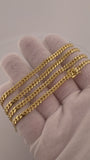 26" 14k Yellow Gold Cuban Link Chain 4mm 32.8g