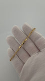7.5" 3.6mm 14K yellow gold paperclip bracelet, 2.83g – Ott Family Jewelry (7)