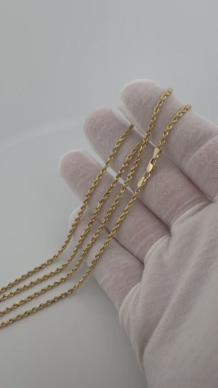 26" 2.5mm 14K yellow gold rope chain, 12.3g – Ott Family Jewelry (11)