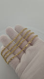 22" 14K Yellow Gold Rope Chain 3mm 16.8g
