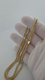 26" 14K Yellow Gold Franco 3mm 35.45g